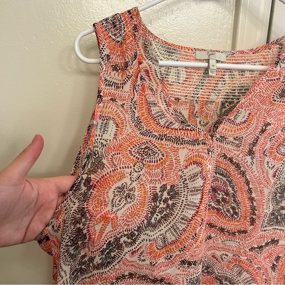 Joie Joaquin Paisley Floral 100% Silk Women’s Medium Tank Top - Picture 5 of 8
